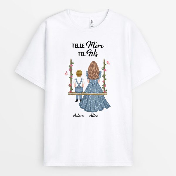 T-shirt Telle Mere Telle Fille Balancoire Personnalise