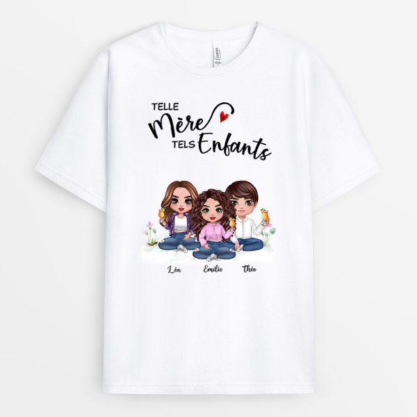 T-shirt Telle Mere Telles Filles, Telle Mere Tels Fils Personnalise