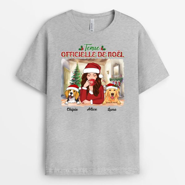 T-shirt Tenue Officielle de Noel Personnalise