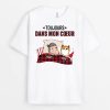 T-shirt Toujours Dans Mon Coeur Version Chat Personnalise
