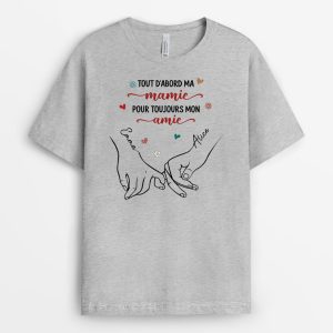 T-shirt Tout D’Abord Maman, Pour Toujours Mon Amie Personnalise T-shirt Tout D’Abord Maman, Pour Toujours Mon Amie Personnalise
