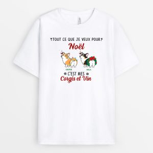 T-shirt Tout ce que je veux pour Noel Personnalise T-shirt Tout ce que je veux pour Noel Personnalise