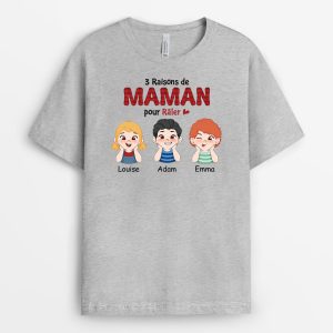 T-shirt Trois Raisons De Papa Pour Raler Personnalise T-shirt Trois Raisons De Papa Pour Raler Personnalise