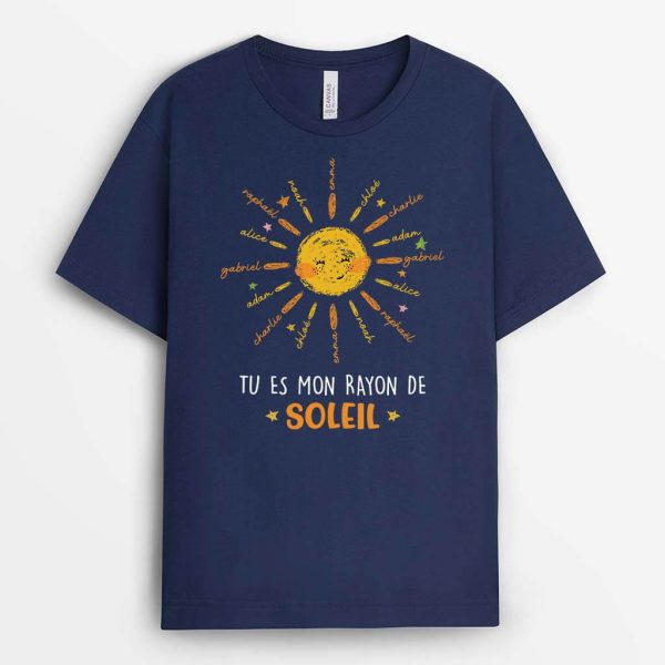 T-shirt Tu Es Mon Rayon De Soleil Personnalise