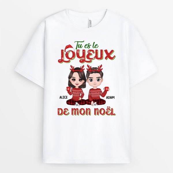 T-shirt Tu es le Joyeux de mon Noel Personnalise