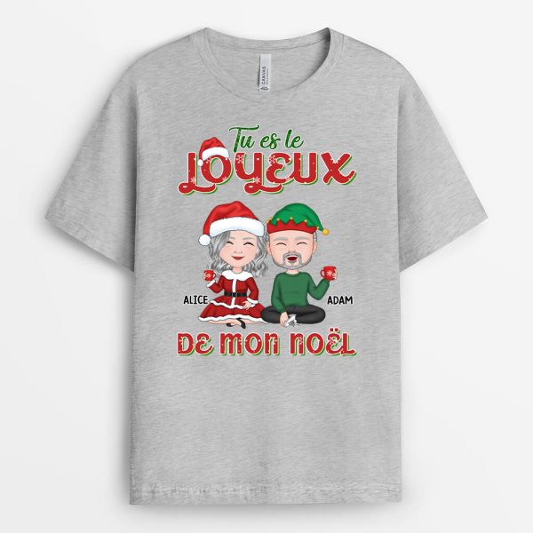 T-shirt Tu es le Joyeux de mon Noel Personnalise