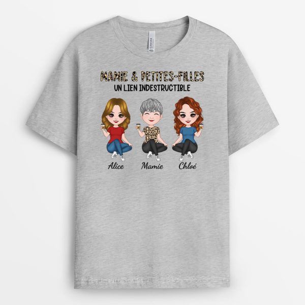 T-shirt Un Lien Indestructible de Maman Et Filles Personnalise