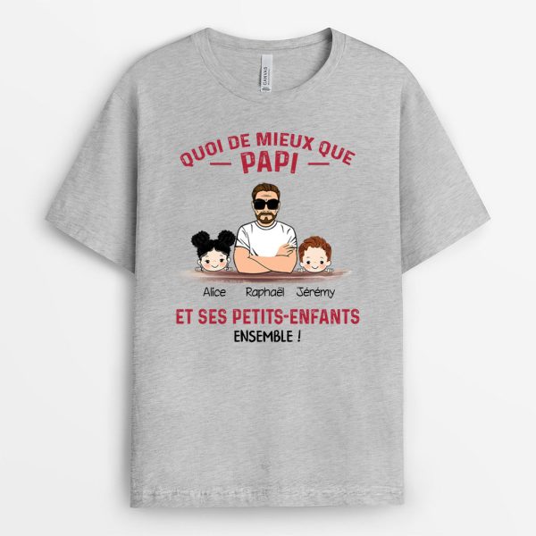 T-shirt Un grand pere et Ses Petits-Enfants Personnalise