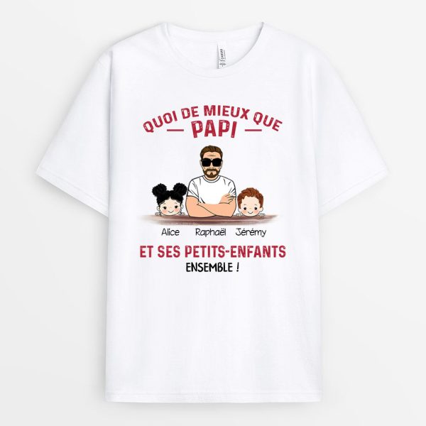 T-shirt Un grand pere et Ses Petits-Enfants Personnalise