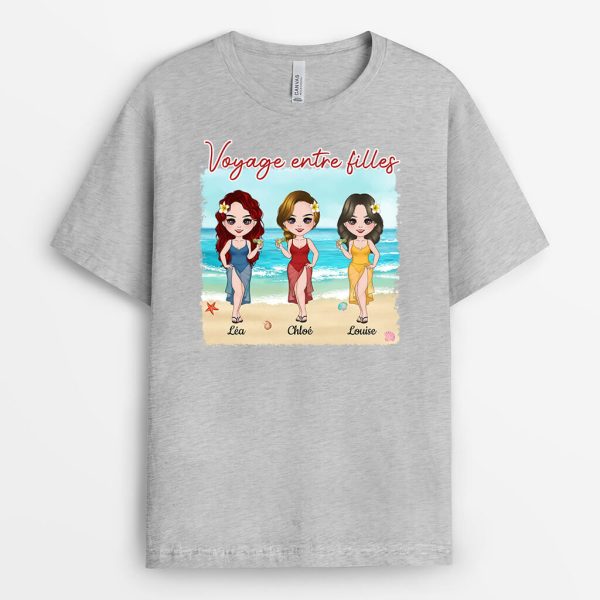 T-shirt Voyage Entre Filles Personnalise