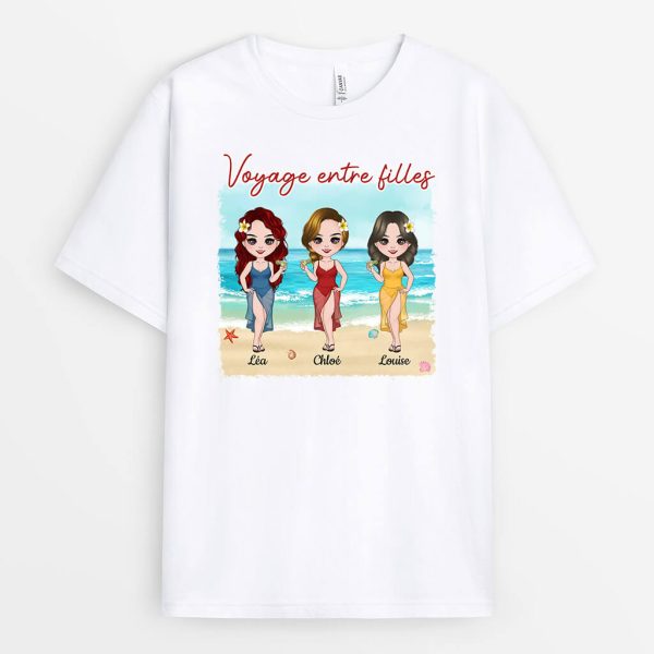 T-shirt Voyage Entre Filles Personnalise