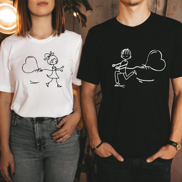 Tee Shirt Couple Dessin Anime