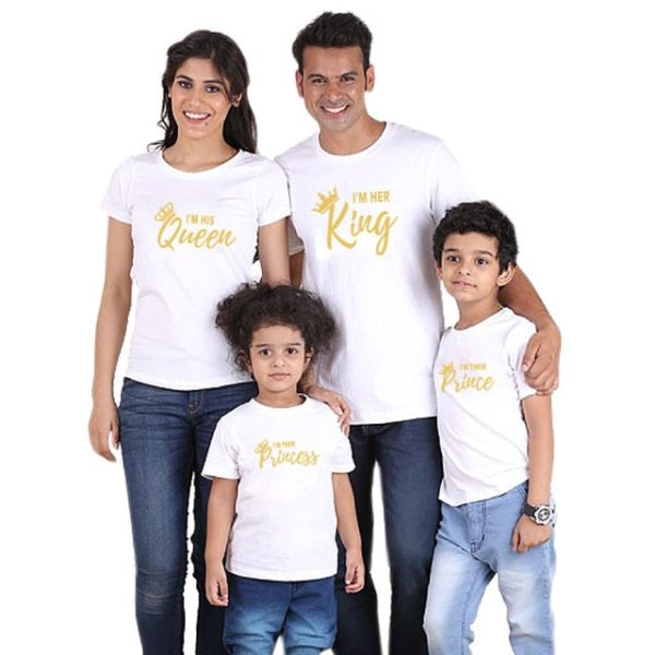 Tee Shirt Famille King Queen