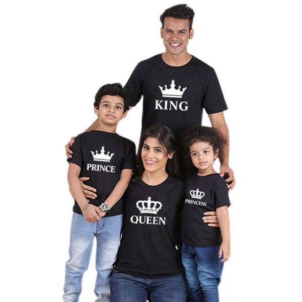 Tee Shirt Famille King Queen Prince Princess