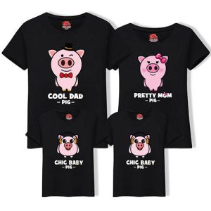 Tee Shirt Famille Pig Classic