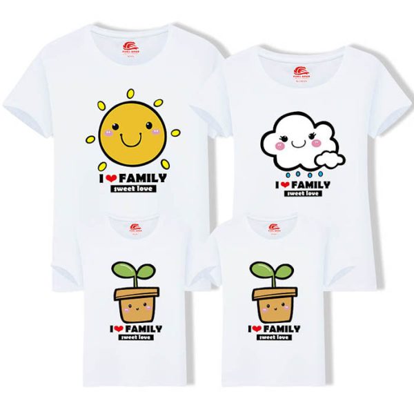 Tee Shirt Famille Sweet Love Classic