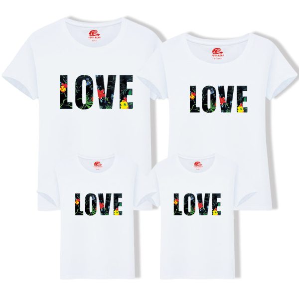 Tee Shirt Famille Tropical Love Classic