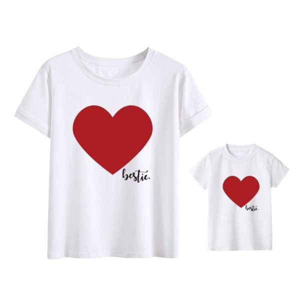 Tee Shirt Mere Fille Coeur