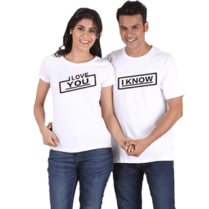 Tee shirt couple I love you Tee shirt couple I love you