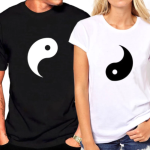 Tee shirt couple Yin Yang Tee shirt couple Yin Yang