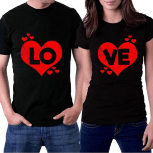 Tee shirt couple amour Tee shirt couple amour