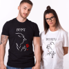 Tee shirt couple beaute