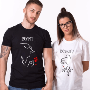 Tee shirt couple beaute Tee shirt couple beaute