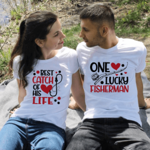 Tee shirt couple coup de coeur Tee shirt couple coup de coeur