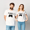 Tee shirt couple gamer