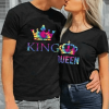 Tee shirt couple le roi et la reine du bal