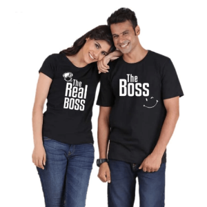 Tee shirt couple le vrai boss