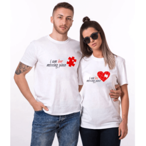 Tee shirt couple piece manquante Tee shirt couple piece manquante
