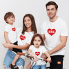 Tee shirt famille assorti amour