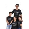 Tee shirt famille assorti boss