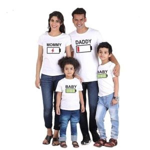 Tee shirt famille assorti energie Tee shirt famille assorti energie