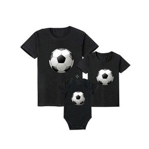 Tee shirt famille assorti football