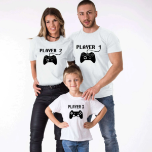 Tee shirt famille assorti gamer