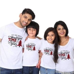 Tee shirt famille assorti le meilleur moment de l’annee Tee shirt famille assorti le meilleur moment de l’annee