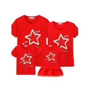 Tee shirt famille assorti petite etoile