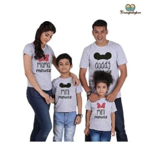Tee shirt famille assorti souris