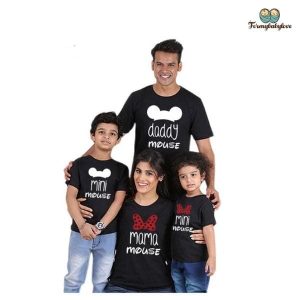 Tee shirt famille assorti souris 2 Tee shirt famille assorti souris 3