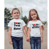 Tee shirt freres et soeurs jumeaux