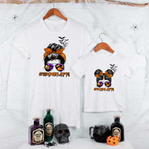 Tee shirt halloween famille, tenue assortie halloween , tenue matchy halloween, halloween personnalise
