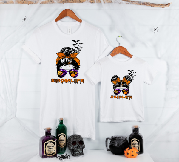 Tee shirt halloween famille, tenue assortie halloween , tenue matchy halloween, halloween personnalise