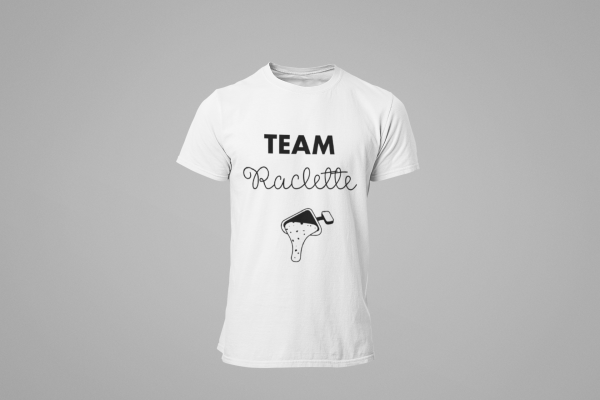 Tee shirt humour team raclette team tartiflette, tee shirt couple, tee shirt famille, matching tee shirt, family tee shirt