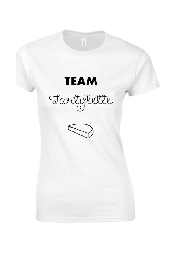 Tee shirt humour team raclette team tartiflette, tee shirt couple, tee shirt famille, matching tee shirt, family tee shirt