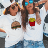 Tee shirt meilleure amie fastfood