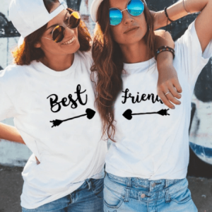 Tee shirt meilleure amie fleche Tee shirt meilleure amie fleche