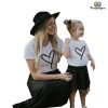 Tee shirt mere fille assorti
