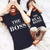 Tee shirt mere fille boss